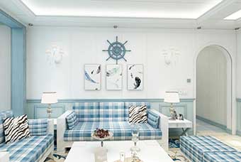 大庆地中海风格-客厅