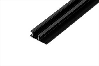 大庆航空纤维墙咔铝合金带灯中条（哑黑氧化）